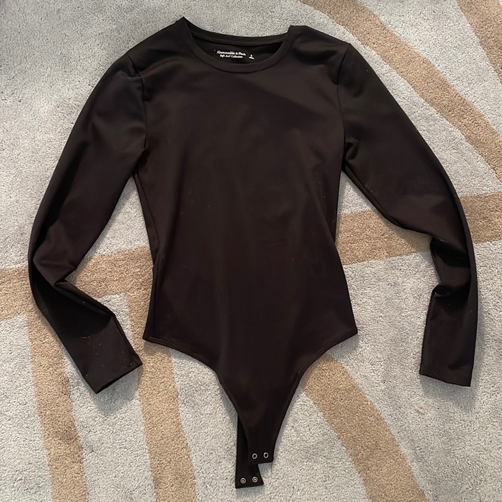 Abercrombie & Fitch Soft A&F Collection Black Bodysuit